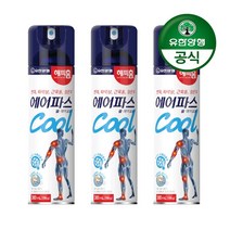 유한양행 해피홈 쿨 에어파스 에어로솔300mL 3개, 단일옵션