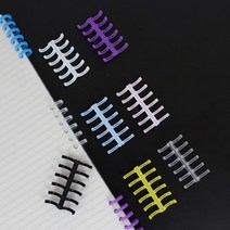 6구 바인더 제본링x10개 10mm제본링 바인더링, 10개, 반투명