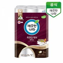깨끗한나라 촉앤감케어 와이드 30m 30롤, 단품