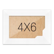 사진액자 4x6 (슬림화이트) 인테리어 탁상벽걸이, 단품