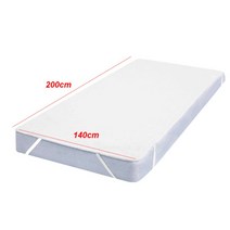 방염포 미니 매트 방열포 캠핑 침대 커버 솔리드 방수 매트리스 보호대 탄성 밴드 빨, 140cmx200cm, 씨엔