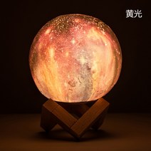 [느루홈]공장 용품 3D 컬러 별이 빛나는 하늘 불꽃 램프 가정 낭만적 인 분위, 15Cm 팻 7 색
