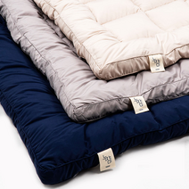 [누잠매트리스] 33만압축볼 침대 거실 차박 캠핑 매트 누잠 토퍼, 세트01. SS(슈퍼싱글)x2개/그레이