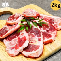 족구이 바베큐고기 국내산 돼지 구이용 2kg 500g x 4팩 슬라이스 부속고기, 4개