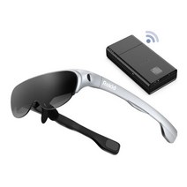 VR 가상현실 메타버스 원래 rokid air ar 스마트 안경 120quot 1080p oled 듀얼 디스플레이 화면 43°fov 접이식 홈 게임 보기 축구 vr 유리, 실버 및 무선