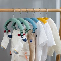 앤트 무지개 집게 옷걸이 세트, 성인옷 그레이 6P
