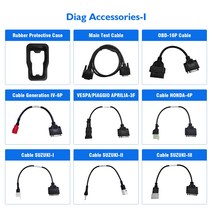 차량점검 OBD 옵션 케이블 어댑터 JDiag M100 코드 리더 바이크 오토바이 진단 도구 스캐너 다양 한 모델에, 11 KAWASAKI-4-6P, 11 KAWASAKI-4-6P
