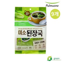 풀무원 미소된장국 40g 5인분, 9개, 8g