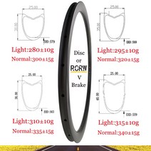 자전거 휠셋 바퀴 튜브형 로드 바이크 경량 휠 딥 카본 림 와이드 디스크 또는 브레이크 0 홀, 14.24Hole UD - Light Weight Ri