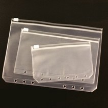 마카롱 컬러 A5 A6 6 링 바인더 PU 클립 온 노트북 가죽 루즈핏 잎 커버 저널 귀여운 문구, pvc bag