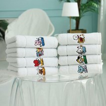 아트박스/무한타올 BT21 코믹팝 뱃지 세면타올 180g, 코야, 상세설명 참조