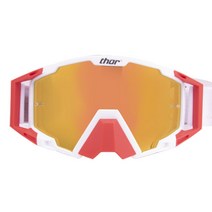 토르 바이크 윈드스크린 2종류 렌즈는 트렌디한 아웃도어 마운틴 고글과 교체 가능, 레드화이트+레드(레드칩), 하나