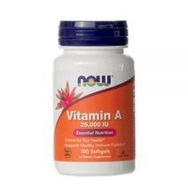 NOW 비타민 A 25000 IU 100 소프트젤
