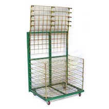 프린트 실크인쇄 건조대 판 수납랙 잉크 거치 진열대, 18단 (각 층 하중 6-8kg)