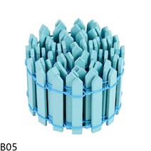 차폐휀스 담장공사 단독 주택 카페 담장 펜스 정원 마당 1meter 35cm 다채로운 palisade 미니 울타리 미니어처 요정 마이크로 미니 나무 공예 홈 장식, 높이 5cm-b05