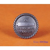 비즈공예 원석 10X 30MM 와서 가져가 텍사스 캐논 스타 곤잘레스 플래그 콘초 스크류 백 DIY 가죽 공예 지, 03 Antique Silver