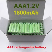 1 ~ 20PCS 100% 원래 AAA 1800 mAh 1.2 질 재충전 전지 ni mh 용 3A 건전지, 01 1.2V_02 2 PCS Battery, 01 1.2V_02 2 PCS Battery