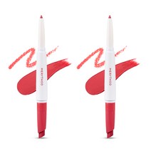 메리쏘드 릴엣지 듀얼 립스틱, 펌킨레드, 0.95g, 2개