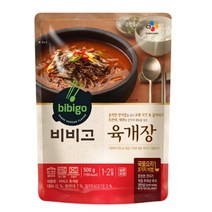 CJ더마켓 간편식 즉석식품 국레시피 탑티어 비비고 육개장 국 탕 찌개 밀키트 500G, 30개