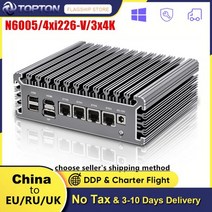 2.5G 소프트 라우터 펜티엄 N6005 셀러론 N5105 4 인텔 i226V 2500M 네트워크 카드 TPM2.0 3x4K @ 60Hz VPN 서버 방화벽 미니 PC, 해외공급사, Intel Celeron N5105 + 미국, 16GB DDR4 256GB NVMe