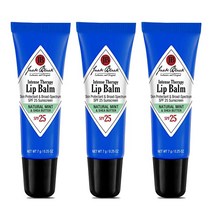 Jack 블랙 Intense 테라피 립 밤 SPF 25 0.25 온스 (팩 오브 1), Pack of 3