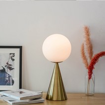 비드콘 유리볼 테이블 스탠드 골드 램프 별도, 단품