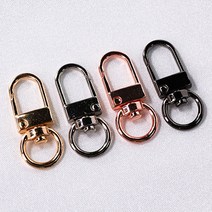 열쇠고리(사각링) 33*11mm 무니켈도금 [1개 100개], 100개, A급_흑니켈, 1개