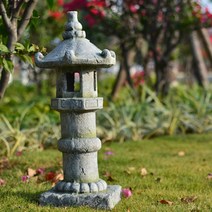 동양 일본식 조경 모형 석탑 석등 조각상 정원 야외 테라스 소품, A