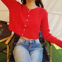 상상그이상 여성용 국내제작 울 골지 미니 라운드넥 긴팔 가디건 부드러운 소재 크롭 니트가디건 보풀없는 골지니트 간절기룩 데일리템