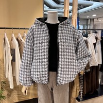 도로시홀릭 트위드 후드 스트링 점퍼(D22D76811)