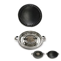 원적외선 세라믹숯 물받이판+불판세트 왕 360mm, 세라콜＋물받이＋불판