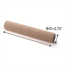 고양이 스크래치 포스트 나무 사이잘 등반 프레임 DIY 교체 액세서리 고양이 장난감 애완 동물 가구, [01] Height 12.5cm, 01 Jute column