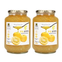 씨밀레 봉밀 유자차 2Kg 2개묶음, 단품