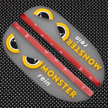 Ogfaour 자동차용 사이드미러 빗물제거 막다 차량탑재 독창적 통용 장식품, 고양이눈 그레이 [가리다 바이저 ]