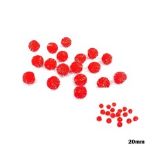 폼폼이 인형부자재 만들기재료 솜방울 칼라솜 20MM 문구부자재 인형부자재 칼라방울 칼라뿅뿅이 폼폼, 하늘
