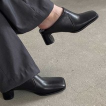 사각코 뮬슬리퍼 여자 가을 블로퍼 굽있는 미용실신발 888EA