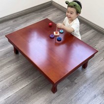 대형 교자상 제사상 접이식 차례상 손님 찻상 좌식, 80x80 사각 브라운 높이 32cm