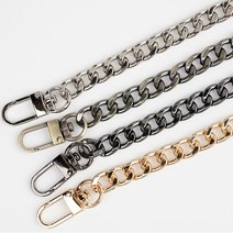 (I9) 볼드 플랫 체인, (I9-3) 흑니켈／20cm