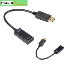 케이블세상 4k displayport to hdmi 호환 어댑터 변환기 디스플레이 포트, 4k dp-HD 케이블, 0.5m