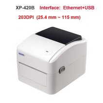 152mms 열전사 배송 주소 프린터 슈트감열지 너비 25mm-115mm 열전사 바코드 프린터용, 이더넷 및 USB, 협동사, 영국 플러그