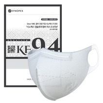 시노텍스 KF94마스크 앱솔루트MB 마스크 안전하고 숨쉬기 편한 사이즈 50매, 화이트, MB화이트대형(L) 50매, 1개입
