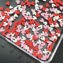 60g 심장 Polymerclay 아이들 점토 뿌리 Diy/공예 Diy 만들기/네일 아트/스크랩북 장식/공예 필러, [05] Heart Red Pink White