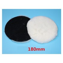 카테크 무선 소형 바닥 원석 자동차 폴리싱 및 왁싱 양모 매트 패드 페인트 관리 폴리셔 디스크 스폰지, 05 180mm