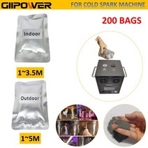 Ti 파우더 콜드 스파크 기계 200 W 케이스 포함 1-600 백 Dmx 스파클러 불꽃 놀이 스파클 웨딩, [02] Outdoor, [09] 20 Bags