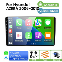 현대 그랜저 그랜져 내비게이션 안드로이드 tg 2005-2011 4g wifi 카플레이 gps 멀티미디어 자동차 차량 올인원 네비게이션 매립형, 2g 32g 카메라