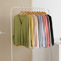 코지23 / 여자 마카롱 머랭 브이넥 루즈핏 포근한 가디건