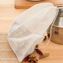 여과포 공조기 필터 재사용 가능한 코튼 식품 필터 백 드로스트링 타입 한약 허브 향신료 스트레이너 수프, 01 23x21cm_01 1PC