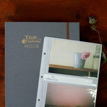 4x6 JUMBO_gray //바인더포켓식사진첩/신혼여행포토북, 1권