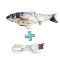 전자 애완 동물 고양이 장난감 전기 USB 충전 시뮬레이션 물고기 장난감 개 고양이 씹는 재생 물고 고양이, 02 2