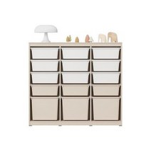 한샘 샘키즈 수납장 1305 뉴트럴베이지, E형_(몸통)라이트메이플 (박스)하프베이지(E)